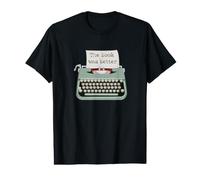 Typewriter Funny The Book was Better Value Graphic T-Shirt