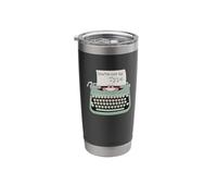 Typewriter Funny Typography You're Not My Type Stainless Steel Insulated Tumbler