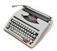 Typewriter Machine,Classic Retro Old Vintage Traditional Manual Portable and Easy to Use Sleek Durable,Black