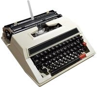Typewriter Manual Art Style Decoration Writing Office Envelope Letter Note Taking Novel