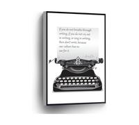 Typewriter Wall Art Anais Nin Canvas Print Writing Quote Inspirational Gift for Home Office School Wall Decor(Unframed,08x12inch(20x30cm))