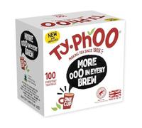 Typhoo 100 Everyday Tea Bags 200g - One Cup Black Tea Bags - Smooth & Full Flavour British Brew - Includes Gifty Goodness Shopping List
