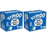 Typhoo • 80 Decaf Black Tea Bags • Ethically Sourced Tea Leaves • Packed in the UK • Refreshing Everyday Blend • Bold and Full of Flavour (Pack of 2)