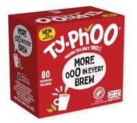 Typhoo • 80 Premium Black Tea Bags • Ethically Sourced Tea Leaves • Packed in the UK • Refreshing Everyday Blend • Bold and Full of Flavour