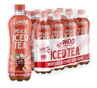 Typhoo • Iced Tea • Peach Flavour • 500ml x 12 • Ready-to-Drink Ice Tea • Fruity, Mellow & Naturally Sweet • Made with Northumbrian Spring Water & Real Fruit Juice in the UK • Low Calorie