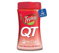 Typhoo QT • Instant One Cup Tea with Whitener • 125g Tub • Makes Up to 50 Cups • Creamy • Sweet • Just Add Hot Water • No Teabags or Milk Needed