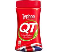 Typhoo QT Instant One Cup Tea with Whitener • 125g Tub • Makes Up to 60 Cups of Instant Tea • Creamy, Sweet & Convenient • Just Add Hot Water • No Teabags or Milk Needed