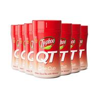 Typhoo QT • Instant One Cup Tea with Whitener • 125g x 12 (Multipack) • Makes Up to 50 Cups • Creamy • Sweet • Convenient • Just Add Hot Water • No Teabags or Milk Needed
