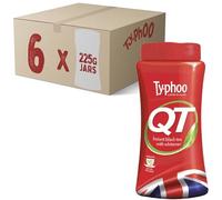 Typhoo QT • Instant One Cup Tea with Whitener • 6 x 225g Tub (Multipack) • Makes Up to 90 Cups of Instant Tea • Creamy, Sweet & Convenient • Just Add Hot Water • No Teabags or Milk Needed