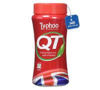 Typhoo QT Instant Tea with Milk - Quick & Easy English Breakfast Tea Granules 225g (Pack of 6)
