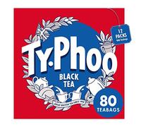 Typhoo Tea Bags, Black Tea - Individual Round Teabags filled with Tea Granules. Seasonally Picked Tips. Everyday English Breakfast Teabags - 12 Packs of 80 (Total 960)