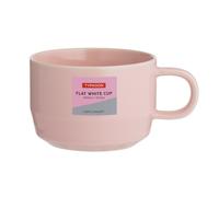 Typhoon Cafe Concept 300ml Pink Stoneware Flat White Coffee Latte Drinking Cup