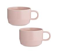 Typhoon Cafe Concept Flat White Mug, Pink, 300ml