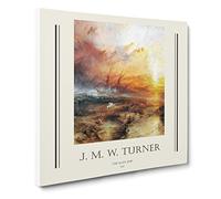 Typhoon Coming By Joseph Mallord William Turner Canvas Print | Gallery Wrapped 30mm Frame Wall Art | 20x20 inches | Ready to Hang | Classic Picture | Living Room Bedroom Lounge Office