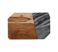 Typhoon Elements Marble/Acacia Rectangular Board
