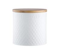 Typhoon Embossed White Bread Bin, 25 cm