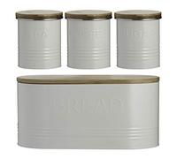 Typhoon Essentials 4 Piece Jar Set Cream, Set of 4
