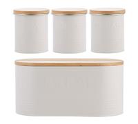 Typhoon Essentials 4pc Set Oatmeal Storage Container - Rustic, 345mm x 185mm x 170mm - Food Storage Container Set