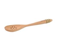 Typhoon Grip-IT Beech 30cm Slotted Spoon with Olive Grip Handle