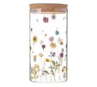 Typhoon Large 1.1 Litre Botanics Glass Storage Jar Natural