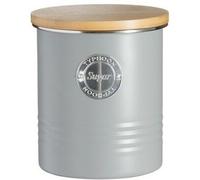 Typhoon Living Air Tight Sugar Storage Canister with Bamboo Wood Lid - Grey