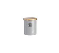 Typhoon Living Airtight Coffee Storage Canister with Bamboo Lid, Grey, 1 Litre