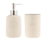Typhoon Living Cream 500ml Dispenser and 600ml Tumbler Set