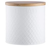 Typhoon Living Embossed Bread Bin 26cm White