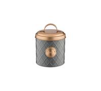 Typhoon Living Lid Sugar Storage Tin, Grey/Copper