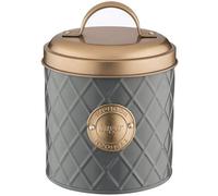 Typhoon Living Lid Sugar Storage Tin - Stainless-Steel, Grey/copper