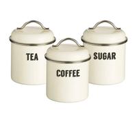 Typhoon Living Retro Tea Coffee Sugar Canister Storage Set of 3 Pieces