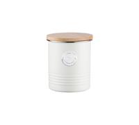 Typhoon Tea Canister Living, Steel, 11 x 11 x 15.5 cm, Cream