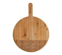 Bamboo Pizza Board Etched TYPHOON Monochrome Pizza Serving Tray With Handle