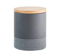 Typhoon Monochrome Medium 1L Storage Canister, Grey and White, 110mm x 110mm x 134mm