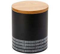 Typhoon Monochrome Steel Storage with Bamboo Lid Medium - Black