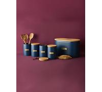 Typhoon Otto Navy Tea, Coffee, Sugar & Bread Bin Navy