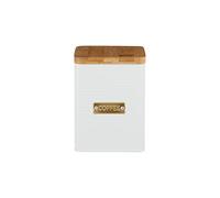 Typhoon White Otto Square Storage Canister - COFFEE