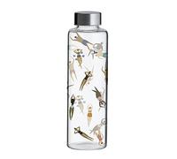 Typhoon PURE Borosilicate Glass Water Bottle | Leak-Proof & Condensation-Free Reusable Bottle with Wide Neck and Steel Screw Top | Active, 600ml