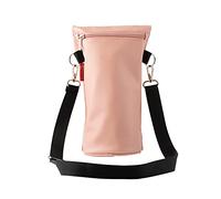 Typhoon PURE Bottle Bag | Vegan Leather Bag Perfect For Hiking or Travel | Keep Bottles Safe, Easy to Carry, and Cool On the Go | Pink, 110mm x 150mm x 335mm