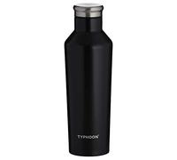 Typhoon Pure Double Wall Bottle, Steel, Black. 500ml
