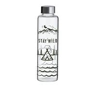Typhoon PURE Stay Wild Glass Water Bottle, 600 ml