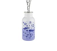 Typhoon Pure Steel Colour Changing Reusable Water Bottle With Sealife Print Design, 550 ML