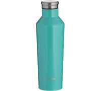 Typhoon Pure Steel Double Wall Bottle 500ml Turquoise Wide Neck To Fit Ice Cube