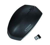 Typhoon TI021 Ergonomic Wireless and Bluetooth Mouse (Dual Mode: 2.4 GHz + Bluetooth 4.2) with 1200 dpi/Sleep Mode/On/Off Button Black