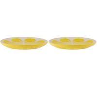 Typhoon World Foods Round Lemon Platter, 28 cm (Pack of 2)