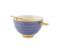 Typhoon World Foods Stoneware Noodle Bowl with Chopsticks