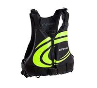 Typhoon Yalu XT 50n Buoyancy Jacket Typhoon Yalu Wave Front Zipper 50N Buoyancy Aid - Canoe Kayak Dinghy SUP Jacket (Black/Lime, XS-S weights 30-50KGS)