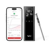 Typhur Sync One Smart Wireless Meat Thermometer: Smart Base with LCD Display, Unlimited WiFi & Bluetooth Range 5.3, IPX8 Waterproof, NIST-Certified Accuracy, BBQ, Grill, Smoker, Oven, Kitchen