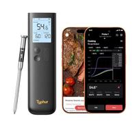 Typhur Sync Wireless Meat Thermometer Gen 2 with WiFi | Standalone Base and Control | Unlimited Range | Enhanced 10X Signal for Improved Stability | NIST Certified Accuracy | BBQ Oven Smoker Grill