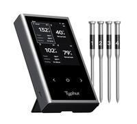 Typhur Sync Wireless Quad Gen 2 Meat Thermometer | 4 Probes | 6 Sensors | LCD Display | WiFi and Bluetooth 5.3 | Improved Stability and Range | IPX8 Waterproof | for BBQ, Grill, Smoker, Oven, Kitchen